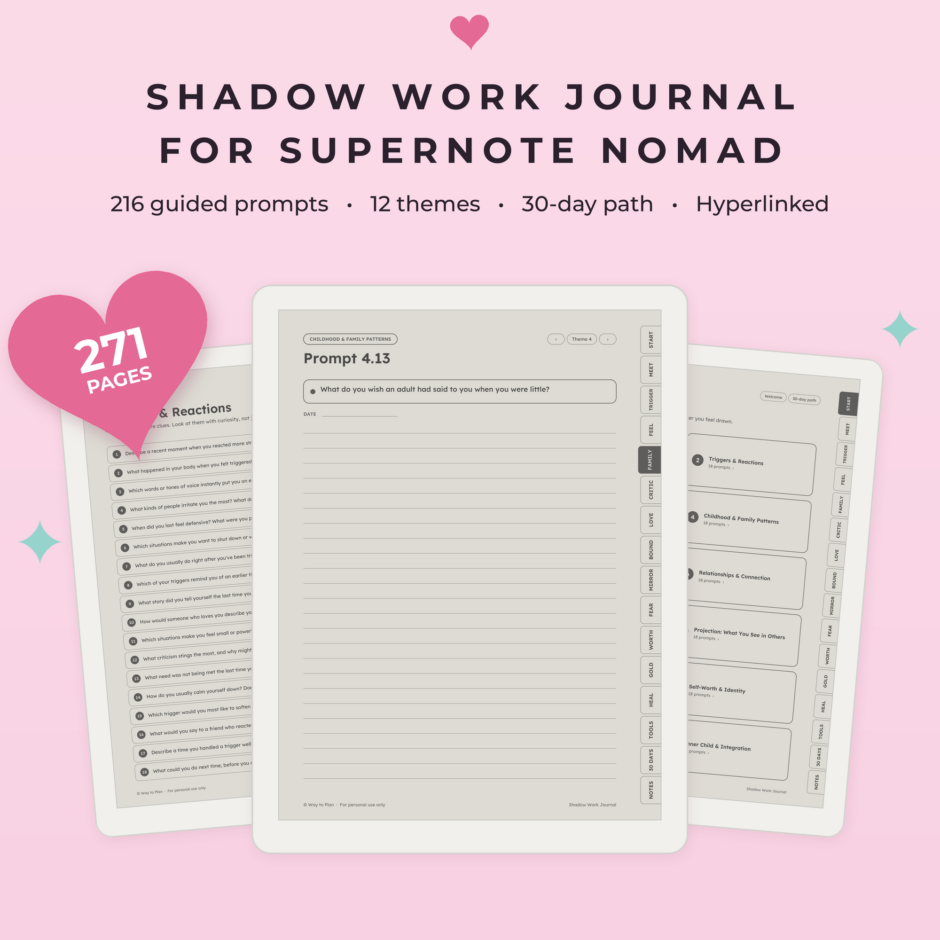 Shadow Work Journal for Supernote Nomad