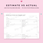 Single Focus Task List for Better Productivity