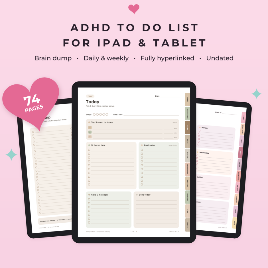 ADHD To Do List Digital