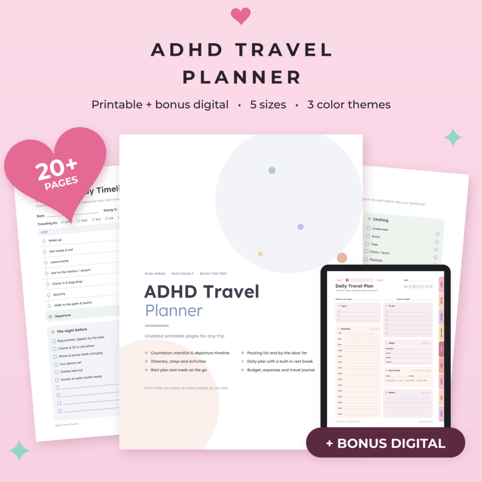 Travel Planner Printable