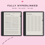 ADHD Budget Planner for Kindle Scribe - Hyperlinked