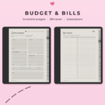 ADHD Budget Planner for Kindle Scribe - Budget Bills