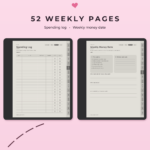 ADHD Budget Planner for Kindle Scribe - Weekly Pages