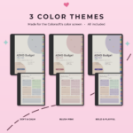 ADHD Budget Planner for Kindle Scribe Colorsoft - Color Themes
