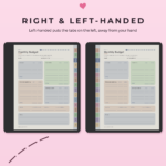 ADHD Budget Planner for Kindle Scribe Colorsoft - Right Left Handed