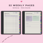 ADHD Budget Planner for Kindle Scribe Colorsoft - Weekly Pages
