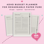 ADHD Budget Planner for reMarkable Paper Pure - Main