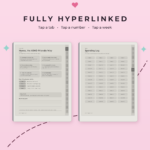 ADHD Budget Planner for reMarkable Paper Pure - Fully Hyperlinked