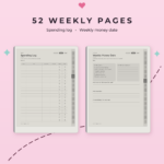 ADHD Budget Planner for reMarkable Paper Pure - Weekly Pages