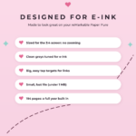 ADHD Budget Planner for reMarkable Paper Pure - Designed for E-Ink