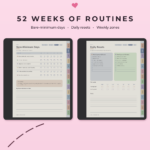 ADHD Cleaning Planner for Kindle Scribe Colorsoft - Weekly Routines
