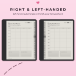 ADHD Meal Planner for Kindle Scribe - Right Left Handed