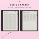ADHD Meal Planner for Kindle Scribe - Decide Faster