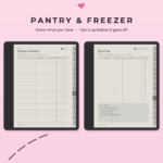 ADHD Meal Planner for Kindle Scribe - Pantry Freezer