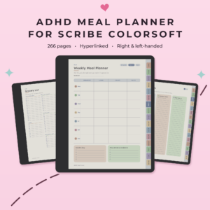 ADHD Meal Planner for Kindle Scribe Colorsoft - Main