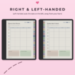 ADHD Meal Planner for Kindle Scribe Colorsoft - Right Left Handed