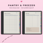 ADHD Meal Planner for Kindle Scribe Colorsoft - Pantry Freezer