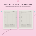 ADHD Meal Planner for reMarkable Paper Pure - Right- and Left-Handed