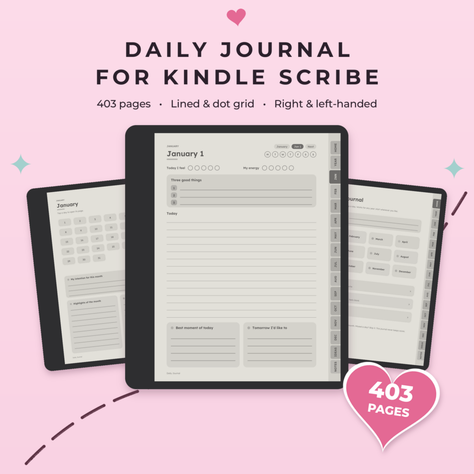 Daily Journal for Kindle Scribe - Main