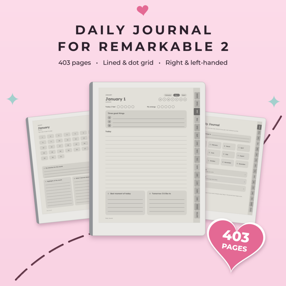 Daily Journal for reMarkable 2 - Main