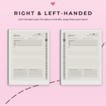 Daily Journal for reMarkable 2 - Right- and Left-Handed