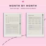 Daily Journal for reMarkable 2 - Monthly Reflections