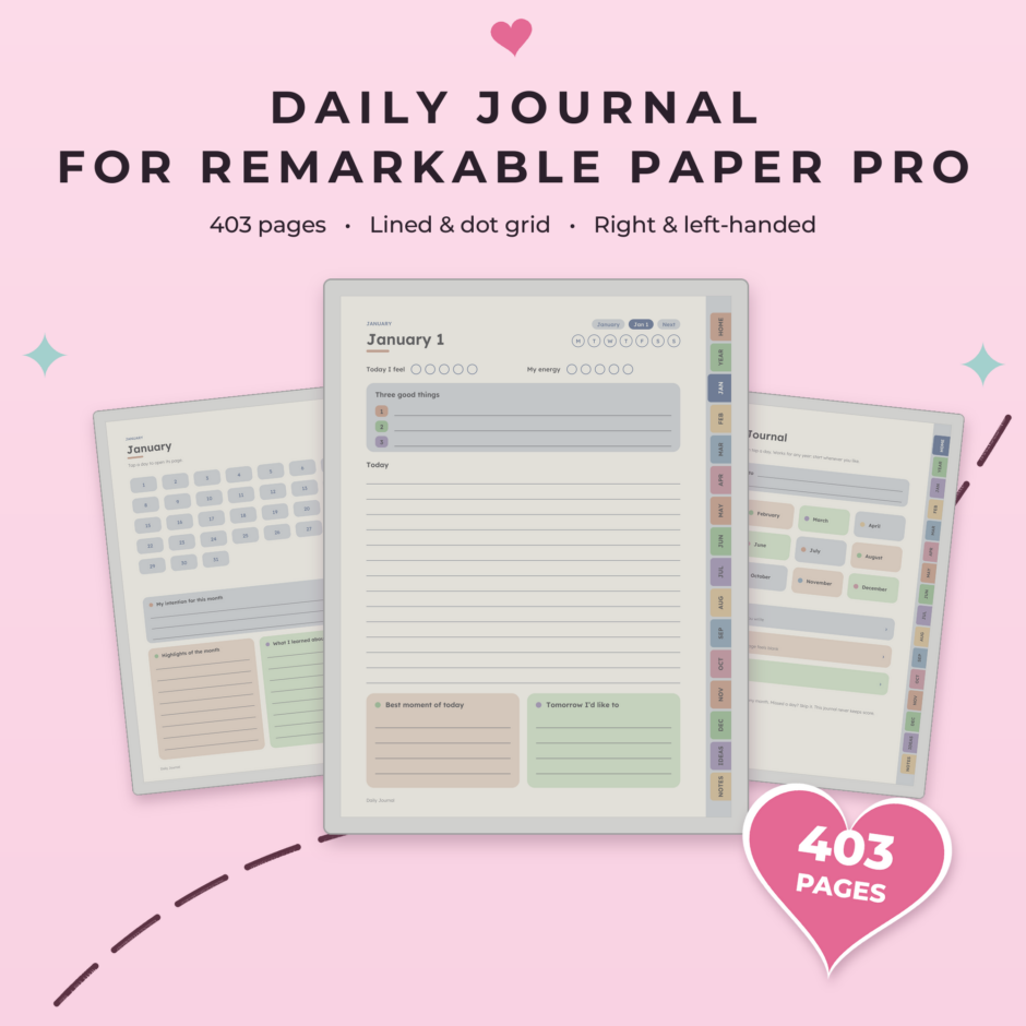 Daily Journal for reMarkable Paper Pro - Main