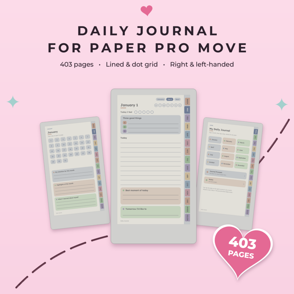 Daily Journal for reMarkable Paper Pro Move - Main