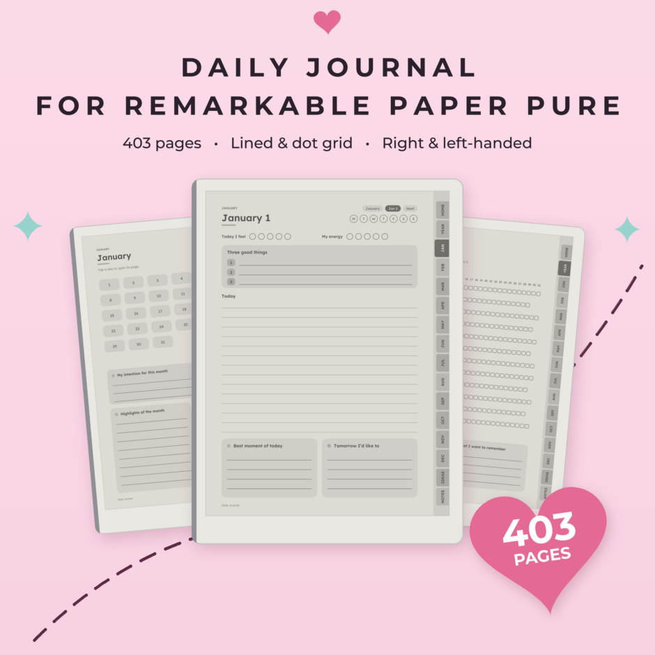 Daily Journal for reMarkable Paper Pure - Main