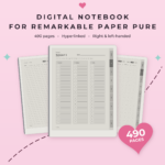 Digital Notebook for reMarkable Paper Pure - Main