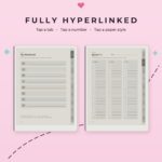 Digital Notebook for reMarkable Paper Pure - Fully Hyperlinked