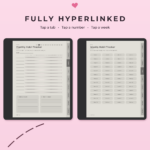 Habit Tracker for Kindle Scribe - Hyperlinked