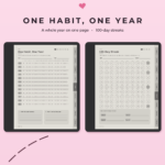 Habit Tracker for Kindle Scribe - Year Streak