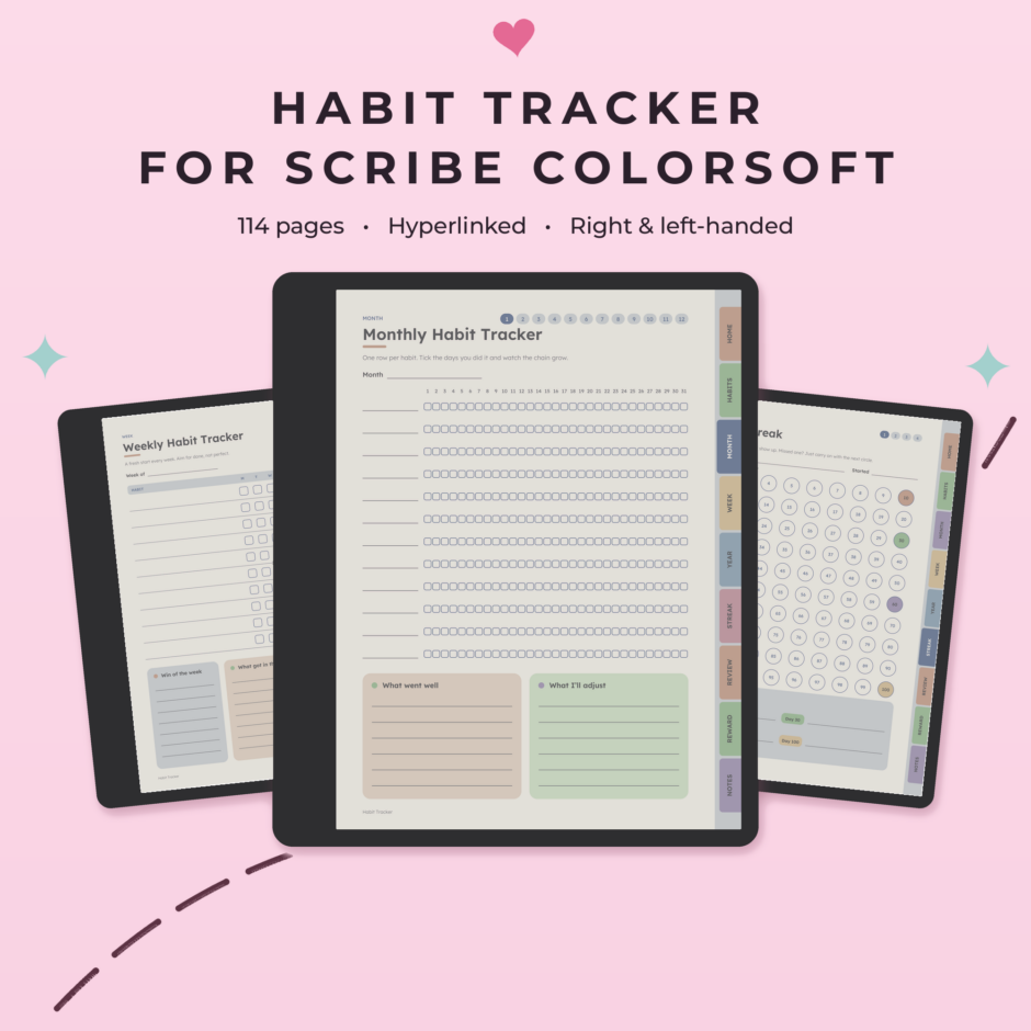 Habit Tracker for Kindle Scribe Colorsoft - Main