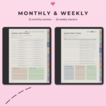 Habit Tracker for Kindle Scribe Colorsoft - Monthly Weekly