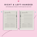 Habit Tracker for reMarkable Paper Pure - Right- and Left-Handed
