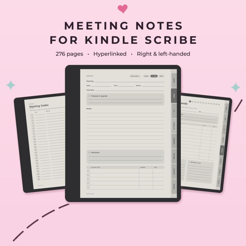 Meeting Notes for Kindle Scribe - Main
