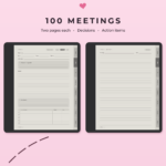 Meeting Notes for Kindle Scribe - 100 Meetings