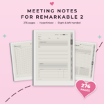 Meeting Notes for reMarkable 2 - Main