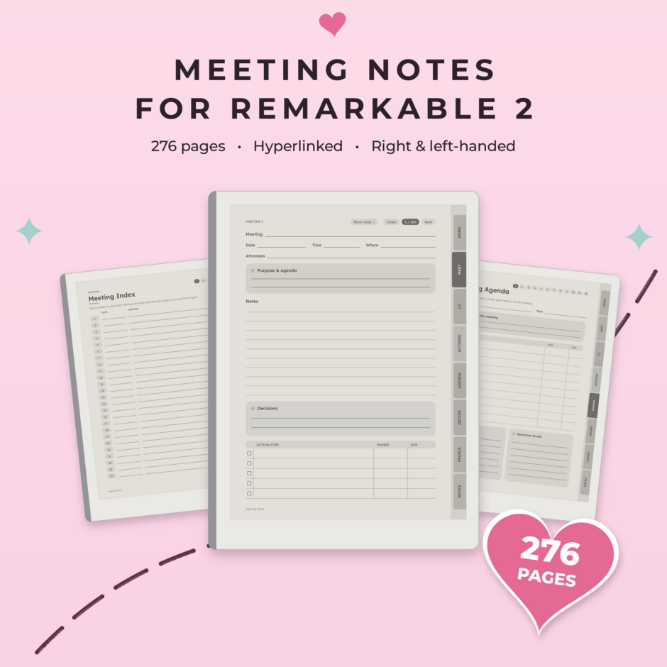 Meeting Notes for reMarkable 2 - Main