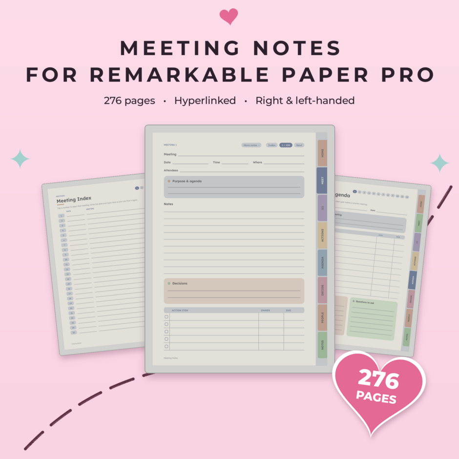 Meeting Notes for reMarkable Paper Pro - Main
