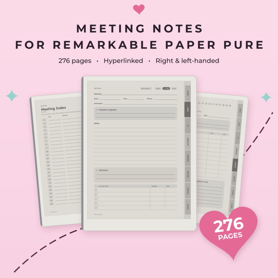 Meeting Notes for reMarkable Paper Pure - Main
