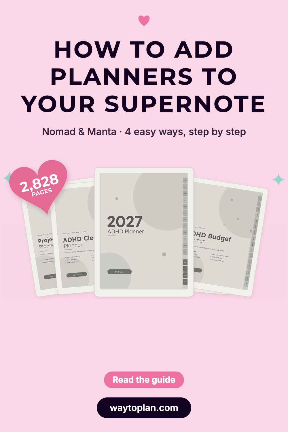 How to add planners to your Supernote Nomad and Manta, 4 easy ways