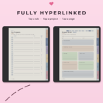 Project Planner for Kindle Scribe Colorsoft - Fully Hyperlinked
