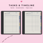 Project Planner for Kindle Scribe Colorsoft - Tasks and Timeline