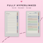 Project Planner for reMarkable Paper Pro Move - Fully Hyperlinked