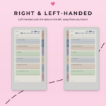 Project Planner for reMarkable Paper Pro Move - Right- and Left-Handed