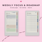 Project Planner for reMarkable Paper Pro Move - Weekly Focus and Roadmap